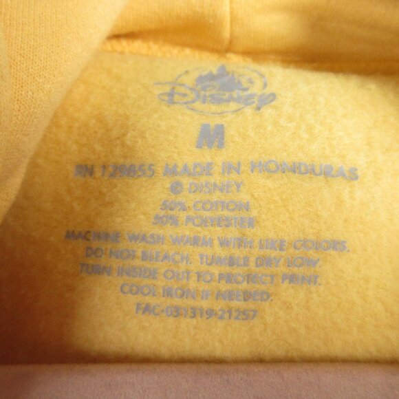 Disney Parks Walt Disney World Hoodie Size M Yellow Retro - Picture 3 of 7